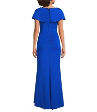 Jessica Howard Scuba Knit Short Sleeve Sheath Dress