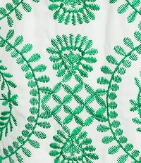Jessica Howard Sleeveless Ruffled Tiered Skirt Embroidered Cotton Dress
