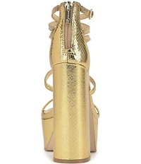 Jessica Simpson Aamina Lizard Embossed Platform Dress Sandals