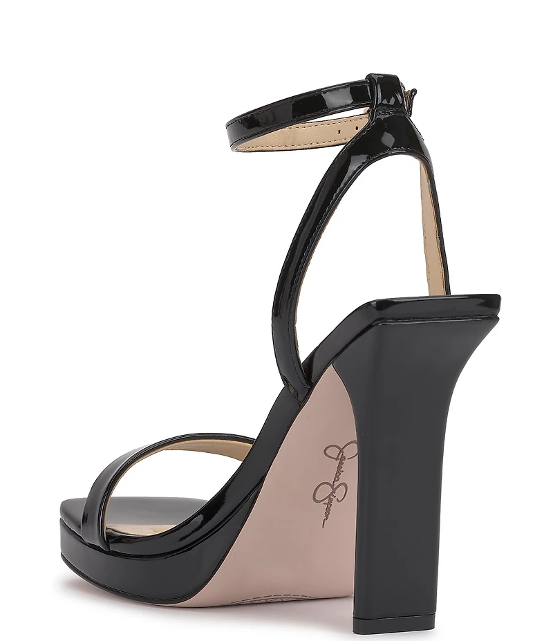 Jessica Simpson Adonia Patent Ankle Strap Platform Dress Sandals
