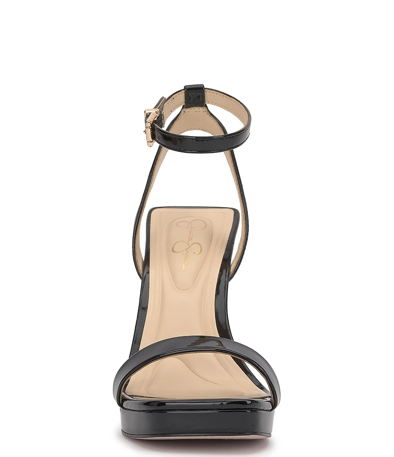 Jessica Simpson Adonia Patent Ankle Strap Platform Dress Sandals