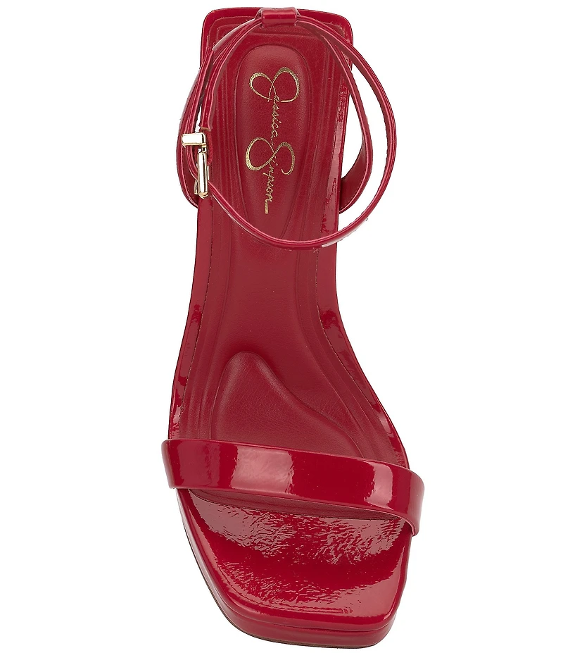 Jessica Simpson Adonia Patent Ankle Strap Platform Dress Sandals