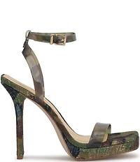 Jessica Simpson Adonia Camo Shimmer Platform Dress Sandals
