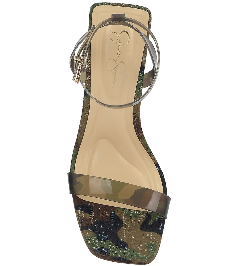 Jessica Simpson Adonia Camo Shimmer Platform Dress Sandals