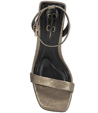 Jessica Simpson Adonia Embossed Shimmer Metallic Dress Sandals