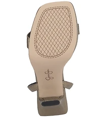 Jessica Simpson Adonia Embossed Shimmer Metallic Dress Sandals