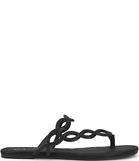 Jessica Simpson Aloni Rhinestone Embellished Toe Loop Flat Sandals