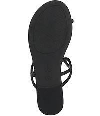 Jessica Simpson Aloni Rhinestone Embellished Toe Loop Flat Sandals