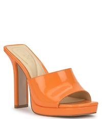 Jessica Simpson Azelica Patent Platform Dress Slide Sandals