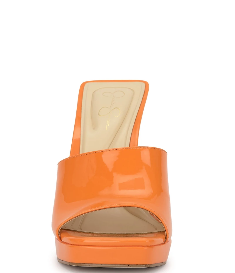 Jessica Simpson Azelica Patent Platform Dress Slide Sandals