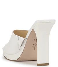 Jessica Simpson Azelica Snake Embossed Platform Dress Slide Sandals