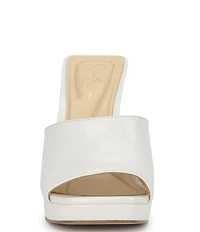 Jessica Simpson Azelica Snake Embossed Platform Dress Slide Sandals