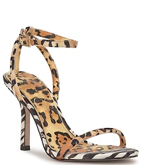 Jessica Simpson Baharia Leopard and Zebra Print Ankle Strap Sandals