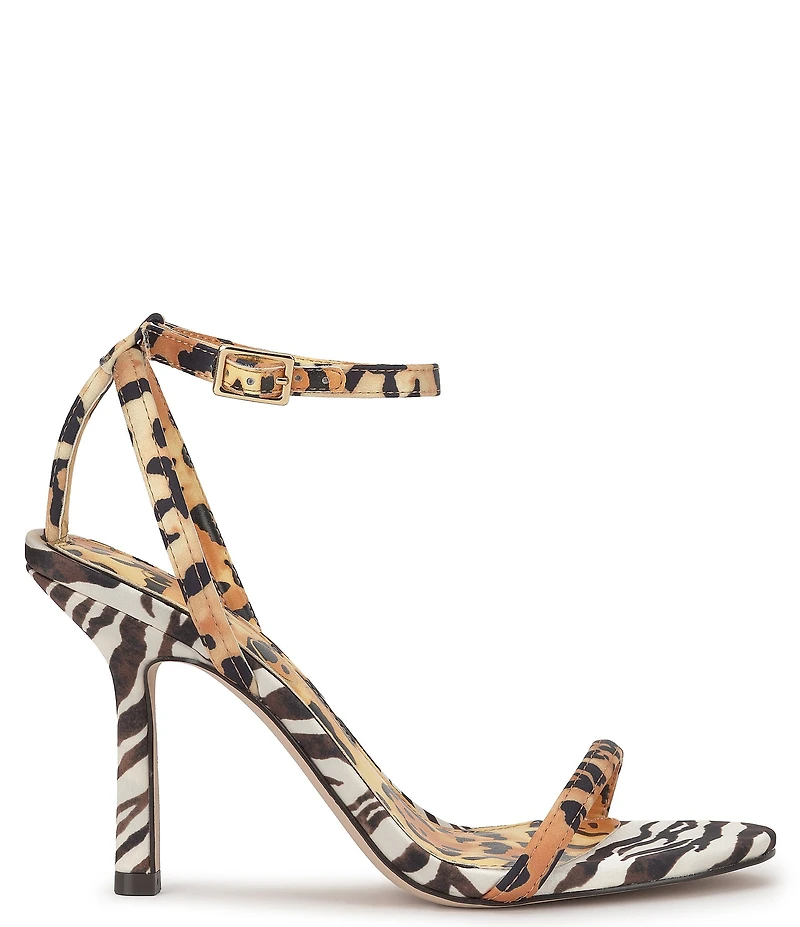 Jessica Simpson Baharia Leopard and Zebra Print Ankle Strap Sandals