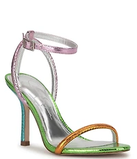 Jessica Simpson Baharia Metallic Rainbow Ankle Strap Sandals