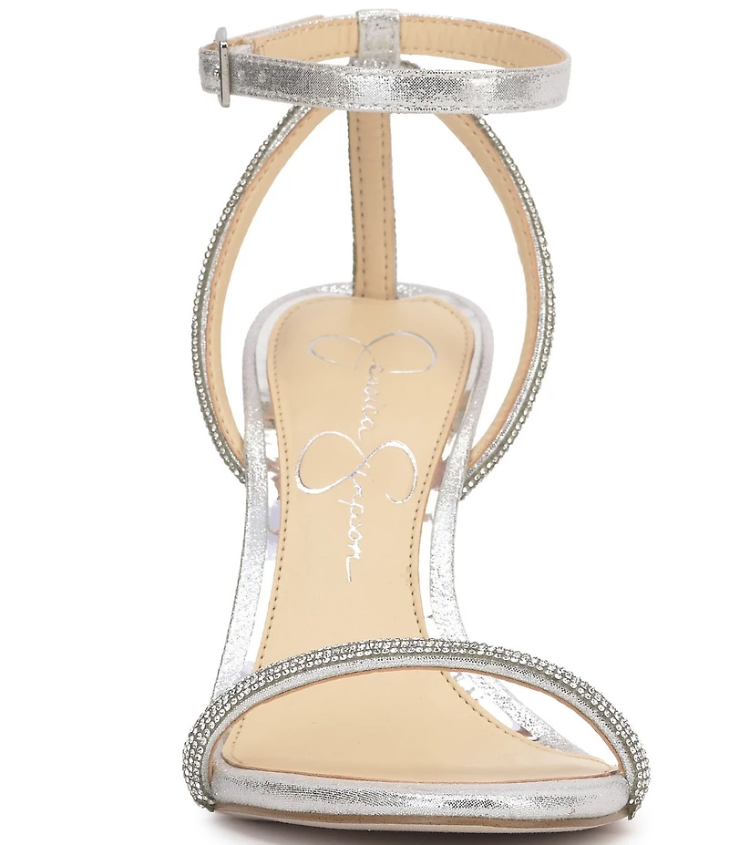 Jessica Simpson Baharia Rhinestone Embellished Ankle Strap Dress Sandals