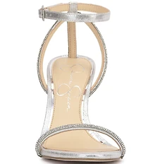 Jessica Simpson Baharia Rhinestone Embellished Ankle Strap Dress Sandals