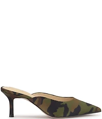 Jessica Simpson Belvaen Camo Heeled Mules