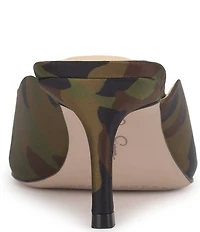 Jessica Simpson Belvaen Camo Heeled Mules