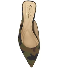 Jessica Simpson Belvaen Camo Heeled Mules