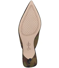 Jessica Simpson Belvaen Camo Heeled Mules