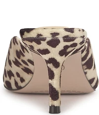 Jessica Simpson Belvaen Leopard Print Heeled Mules