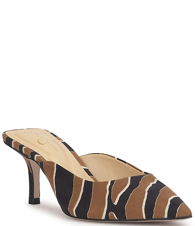 Jessica Simpson Belvaen Printed Heeled Mules