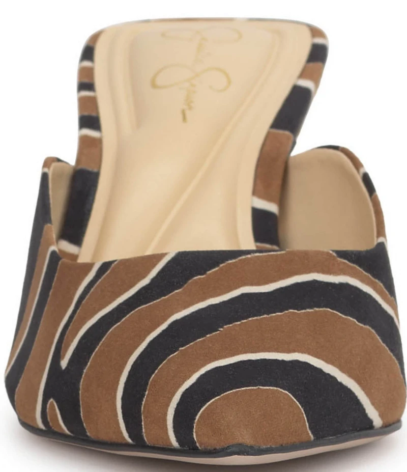 Jessica Simpson Belvaen Printed Heeled Mules