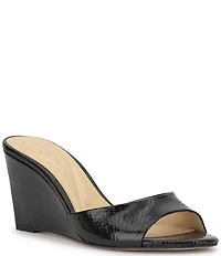 Jessica Simpson Bolir Snake Embossed Wedge Sandals