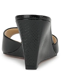 Jessica Simpson Bolir Snake Embossed Wedge Sandals