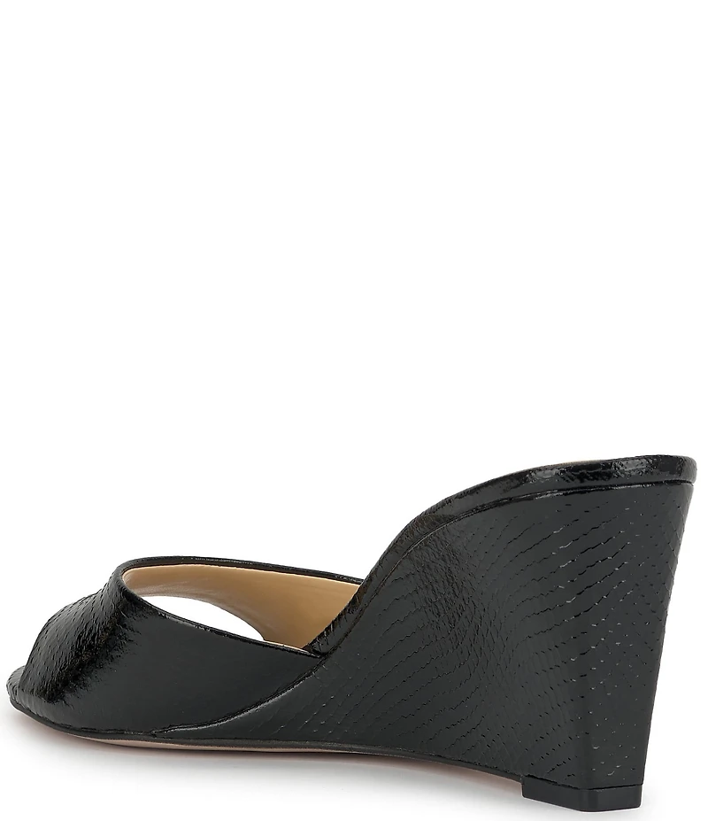 Jessica Simpson Bolir Snake Embossed Wedge Sandals