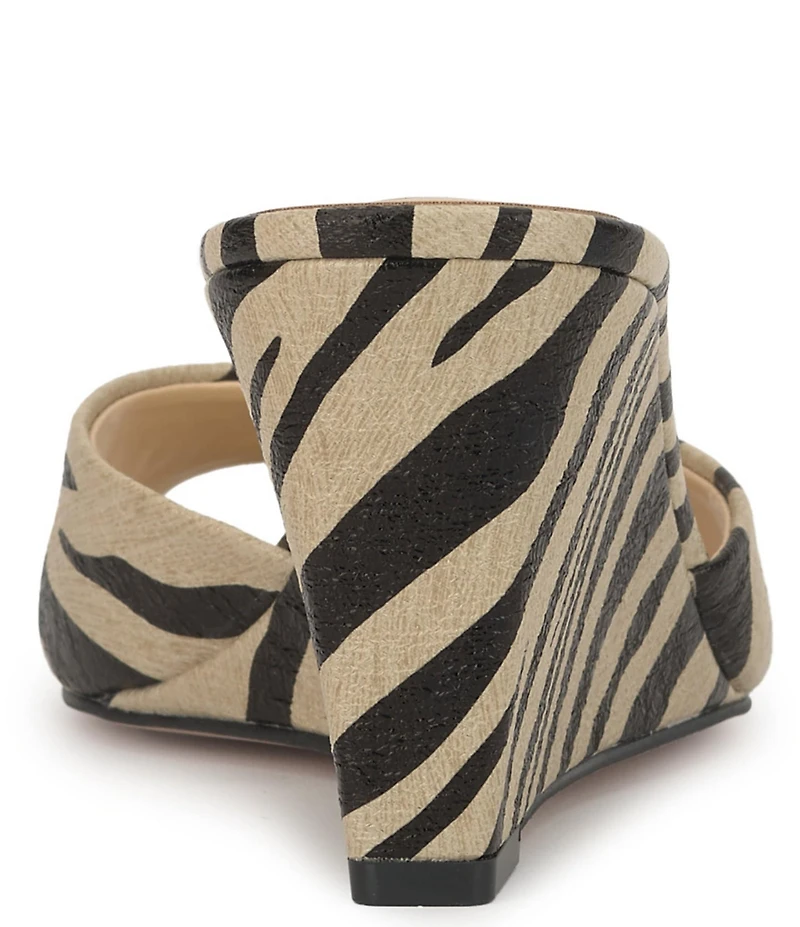 Jessica Simpson Bolir Zebra Print Wedge Sandals