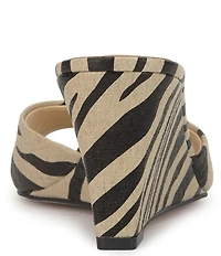 Jessica Simpson Bolir Zebra Print Wedge Sandals
