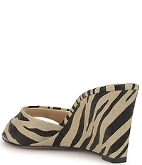 Jessica Simpson Bolir Zebra Print Wedge Sandals