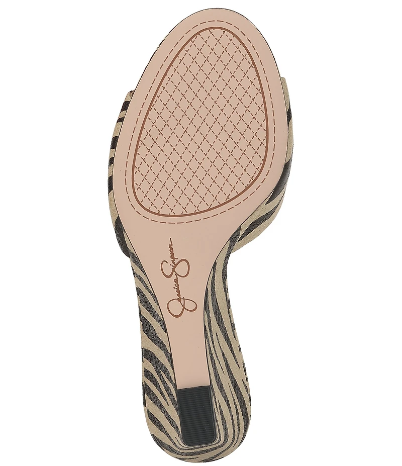 Jessica Simpson Bolir Zebra Print Wedge Sandals