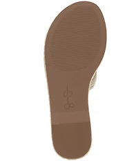 Jessica Simpson Bria Pearl and Rhinestone Embellished Slide Sandals