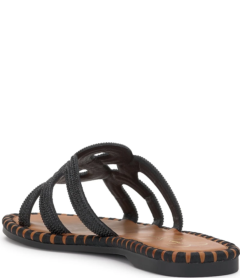 Jessica Simpson Bria Rhinestone Embellished Slide Sandals