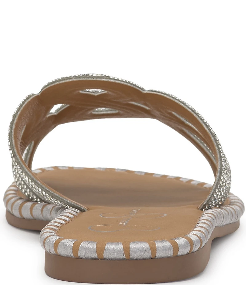 Jessica Simpson Bria Rhinestone Embellished Slide Sandals