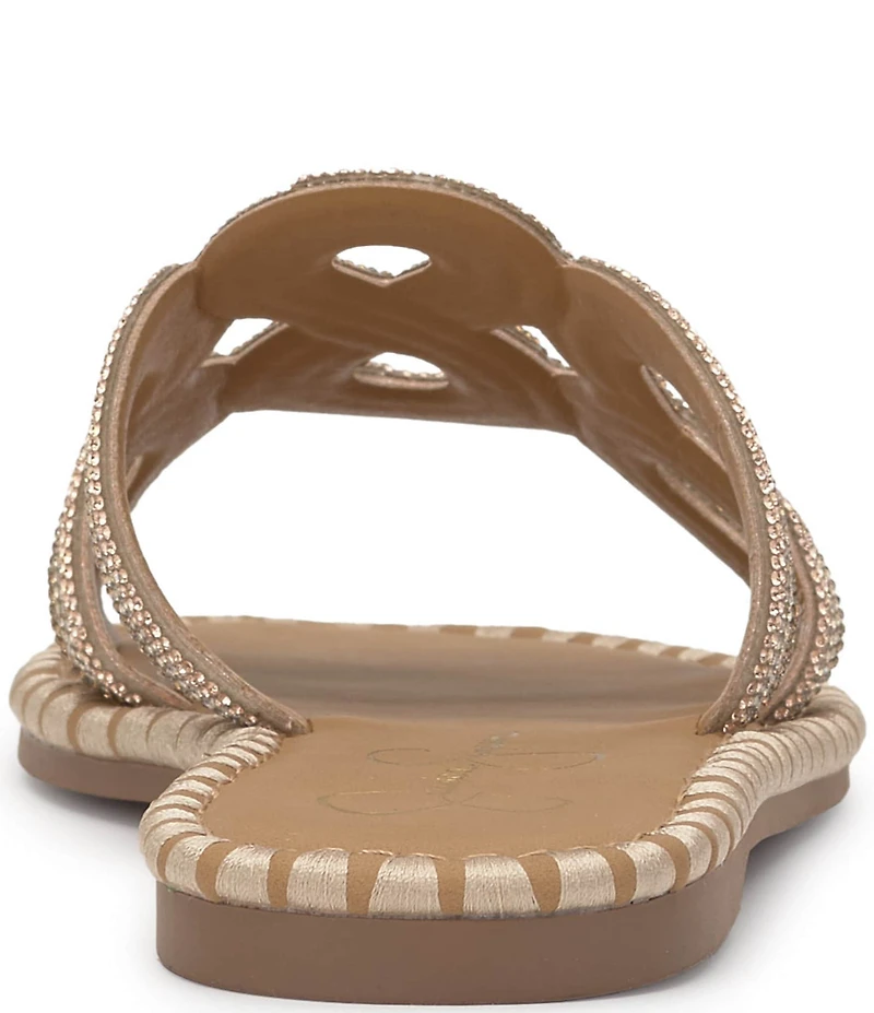 Jessica Simpson Bria Rhinestone Embellished Slide Sandals
