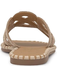 Jessica Simpson Bria Rhinestone Embellished Slide Sandals