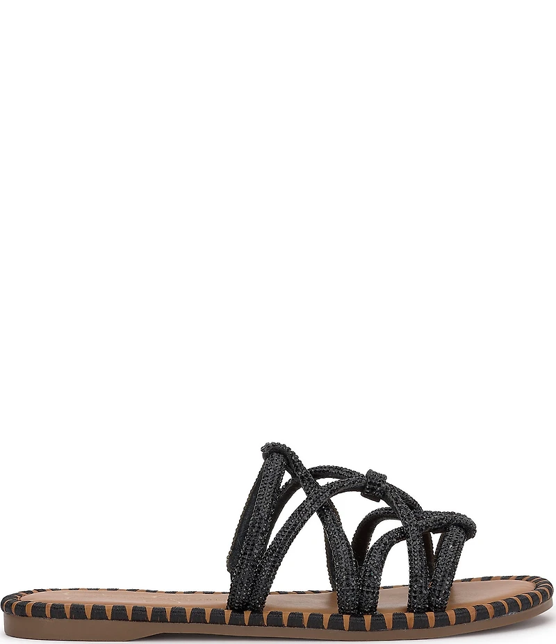 Jessica Simpson Briellea Rhinestone Embellished Slide Sandals