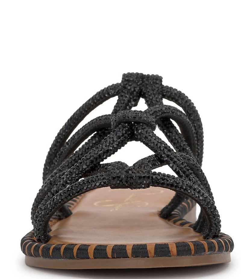 Jessica Simpson Briellea Rhinestone Embellished Slide Sandals