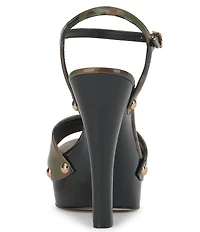 Jessica Simpson Calenta Camo Print Stud Platform Sandals