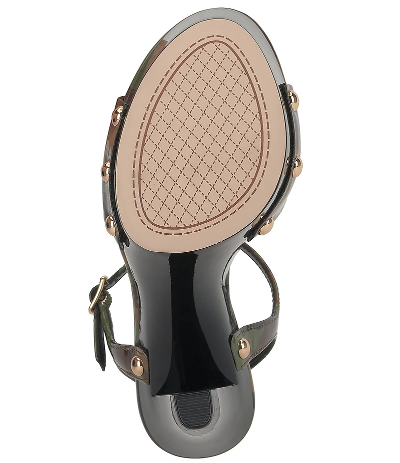Jessica Simpson Calenta Camo Print Stud Platform Sandals