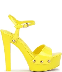 Jessica Simpson Calenta Patent Stud Platform Sandals
