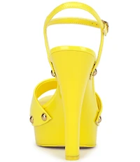 Jessica Simpson Calenta Patent Stud Platform Sandals