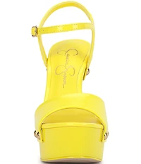 Jessica Simpson Calenta Patent Stud Platform Sandals