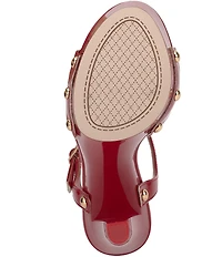 Jessica Simpson Calenta Patent Stud Platform Sandals