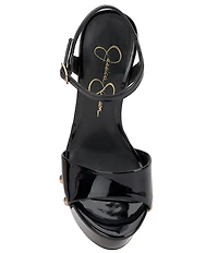 Jessica Simpson Calenta Patent Stud Platform Sandals