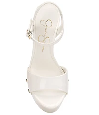 Jessica Simpson Calenta Patent Stud Platform Sandals